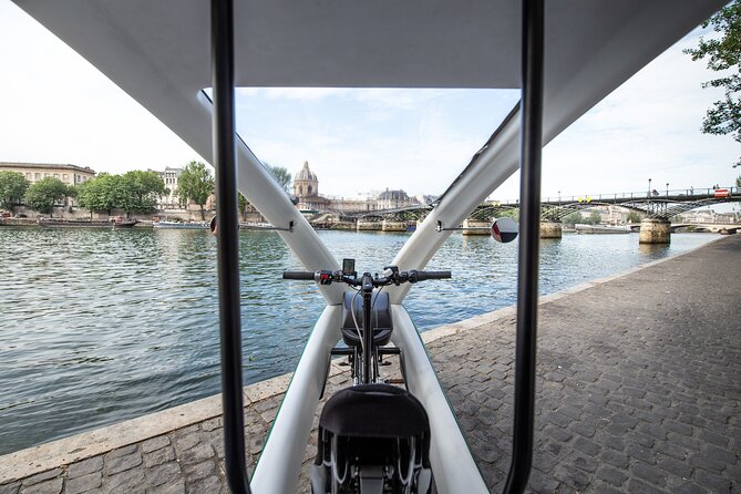 Private City-Tour by pedicab in Paris : The "Gustave Eiffel" - The small Statue of Liberty near Paris: a quick story stop
