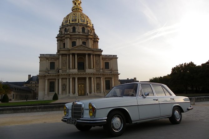 Private Paris guided Tour by classic 1970 Mercedes S Class - Gare de Lyon, Metro Stories, and the Built Spine of the City