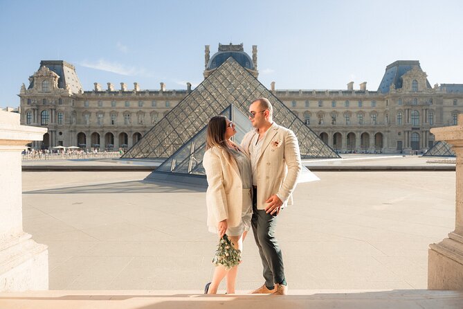 Private Photo Shoot at the Eiffel Tower or Louvre - What you get: 15 edited photos, online download, and a 48-hour turnaround