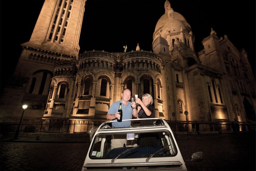 Private tour of Paris by Night with Champagne - The route in real life: from Champs-Élysées to Montmartre