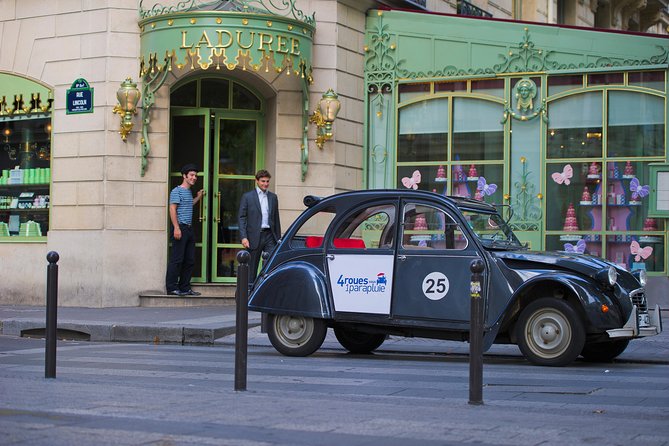 Private tour Paris 3 hours in vintage Citroën 2CV - The Group Size Reality: 3 People in the Car, or a Convoy