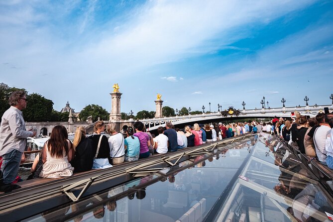 River Seine Sightseeing Boat Tour with Audio Guide - Upper Deck Photos and Indoor/Outdoor Comfort