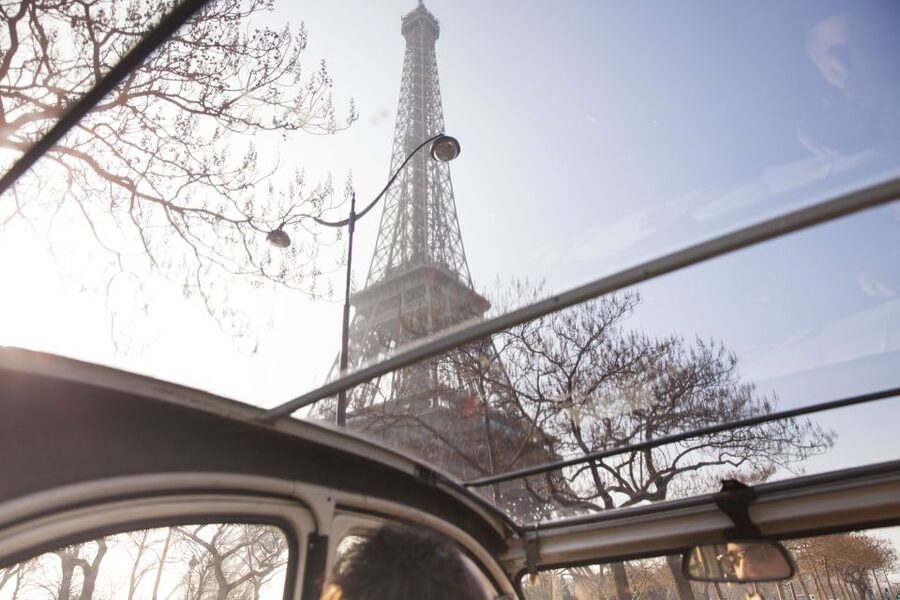 Romantic Paris Vintage Citroën 2CV Tour - Louvre from the outside: seeing the power without the museum marathon
