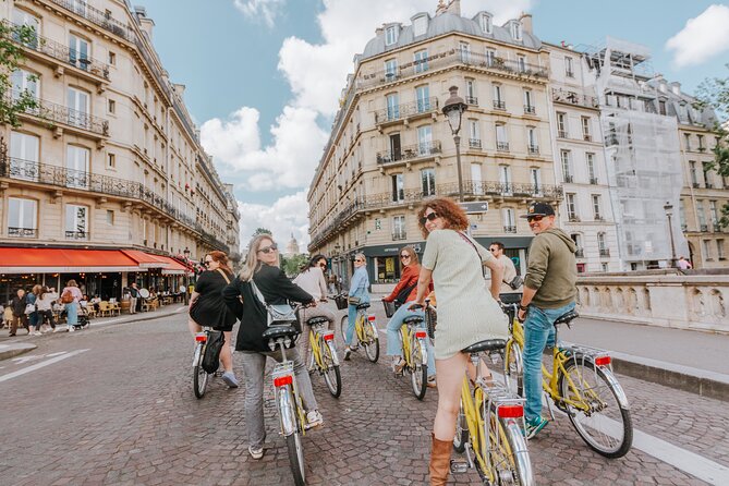 Taste of Paris Food and Bike Tour - Notre-Dame area view: a landmark moment without the landmark hassle