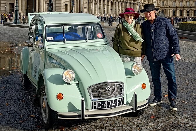 Tour of Paris and Montmartre in 2CV period with Champagne - Place-Vendôme: Royal Square and Jewellery World Focus