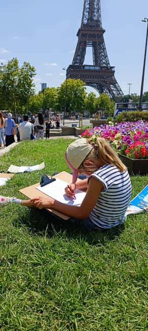 Trocadero: Eiffel Tower coloring workshop for kids - Meeting at Entrance 1: Easy Start, Real Eiffel Tower Energy