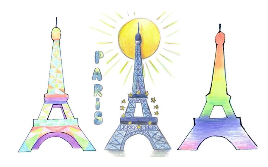 Trocadero: Eiffel Tower coloring workshop for kids - Template Choices: Why the Options Make This Feel Kid-Proof