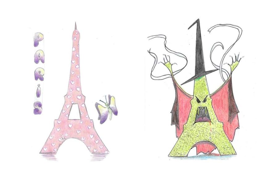 Trocadero: Eiffel Tower coloring workshop for kids - The 45-Minute Workshop: Draw, Color, Sign, Smile