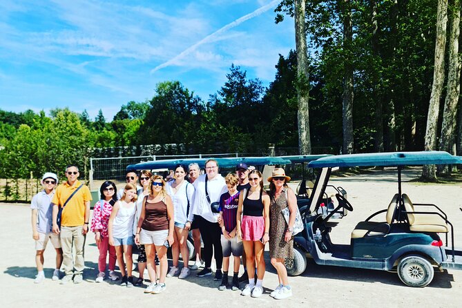 Versailles Golf Cart Guided Tour and Romantic Boat with Champagne - Key highlights